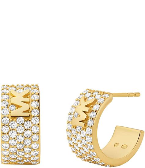 michael kors ohrringe stern|michael kors gold hoop earrings.